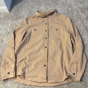 Women’s Tan Button Up